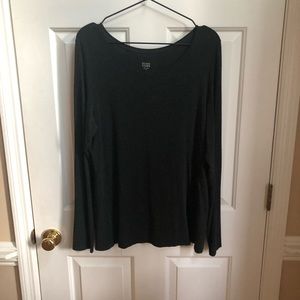 Eileen Fisher long sleeve black top